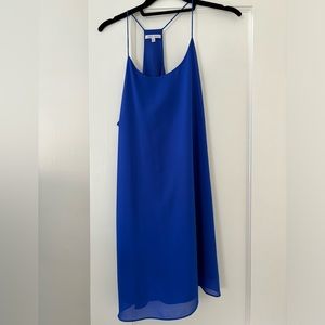 Baked Zebra blue slip dress